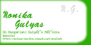 monika gulyas business card